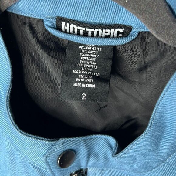 Hot Topic Star Wars X Fighter Buckle Vest Blue Nwot Plus Size 2 - Picture 4 of 5